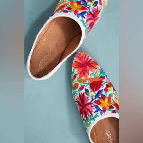 Jeffrey Campbell babouche embroidered slip on flats 8.5 - Picture 8 of 8